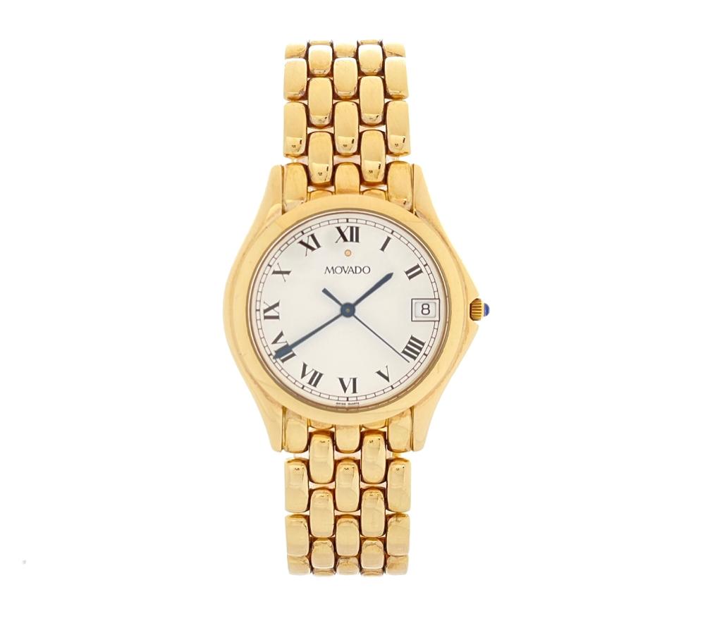Movado 87 c1 420.2 18 Kt Gold Black 1990 | Dealer | EveryWatch