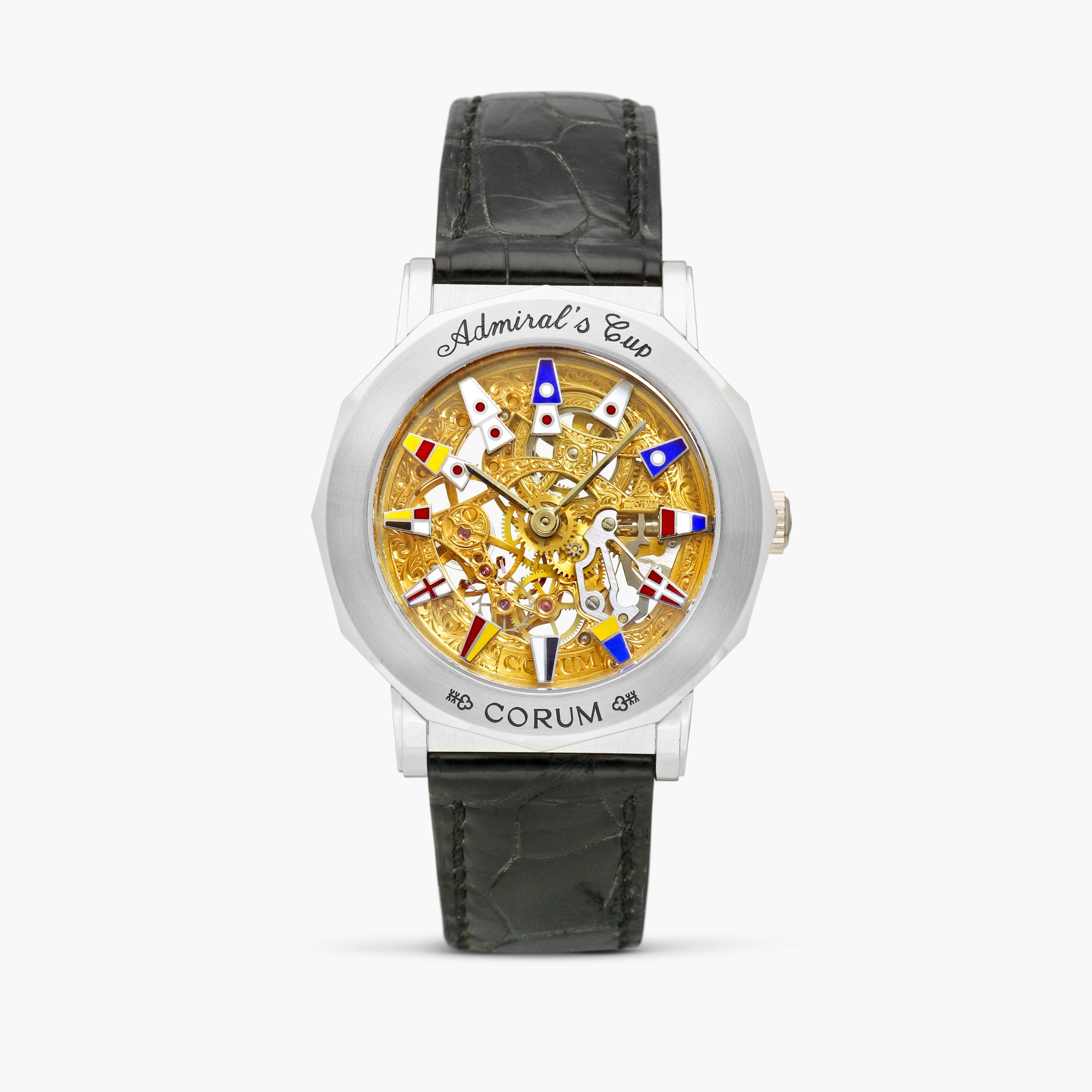 Corum Admiral's Cup 01.0064 Rose gold and Stainless steel Gray