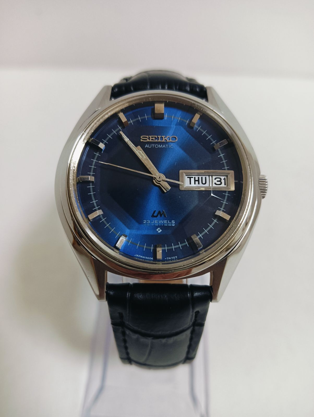 Seiko Lord Matic 5606-7190 Stainless steel Blue 1968 | Dealer