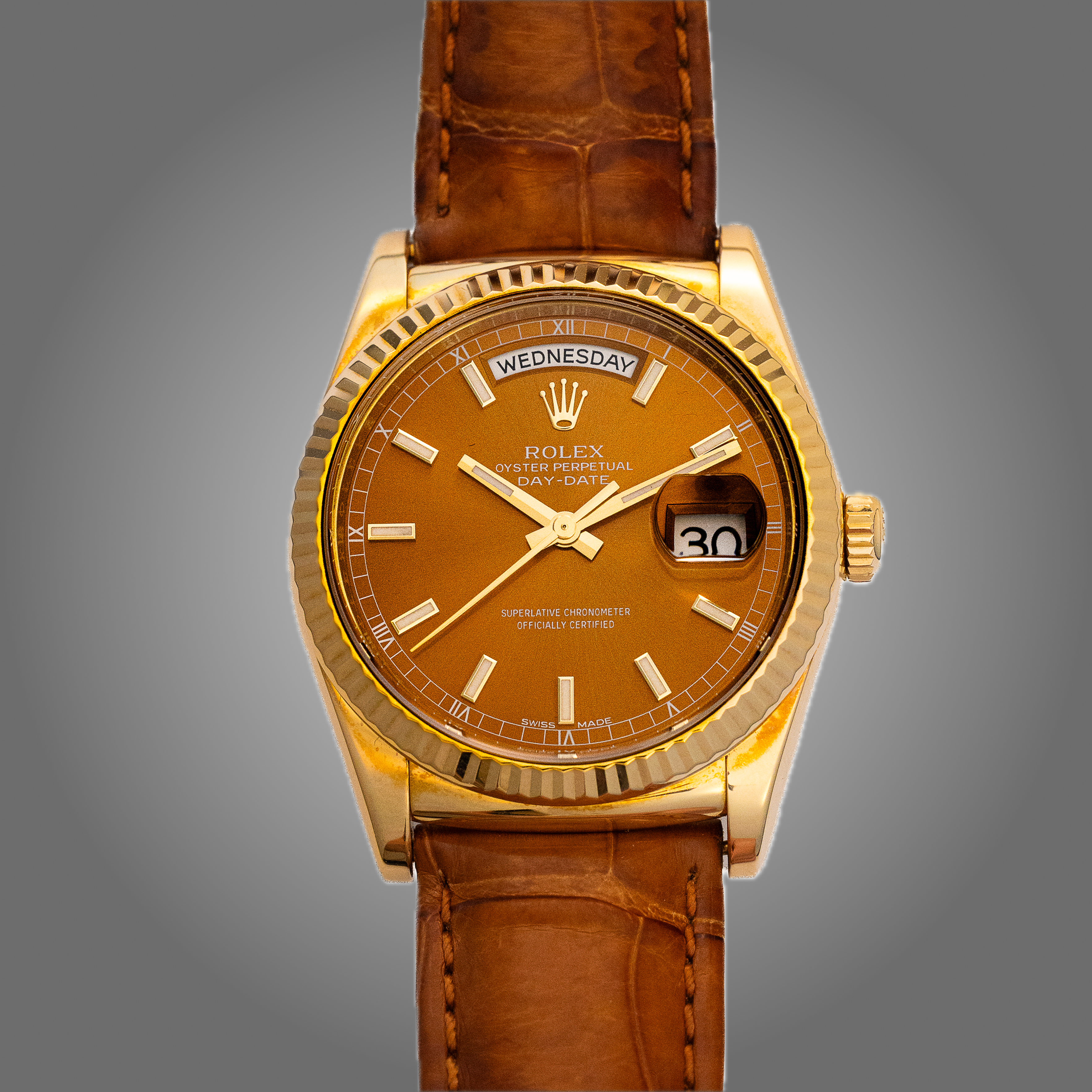 Rolex Day-Date 19048 Yellow gold Brown | Dealer | EveryWatch
