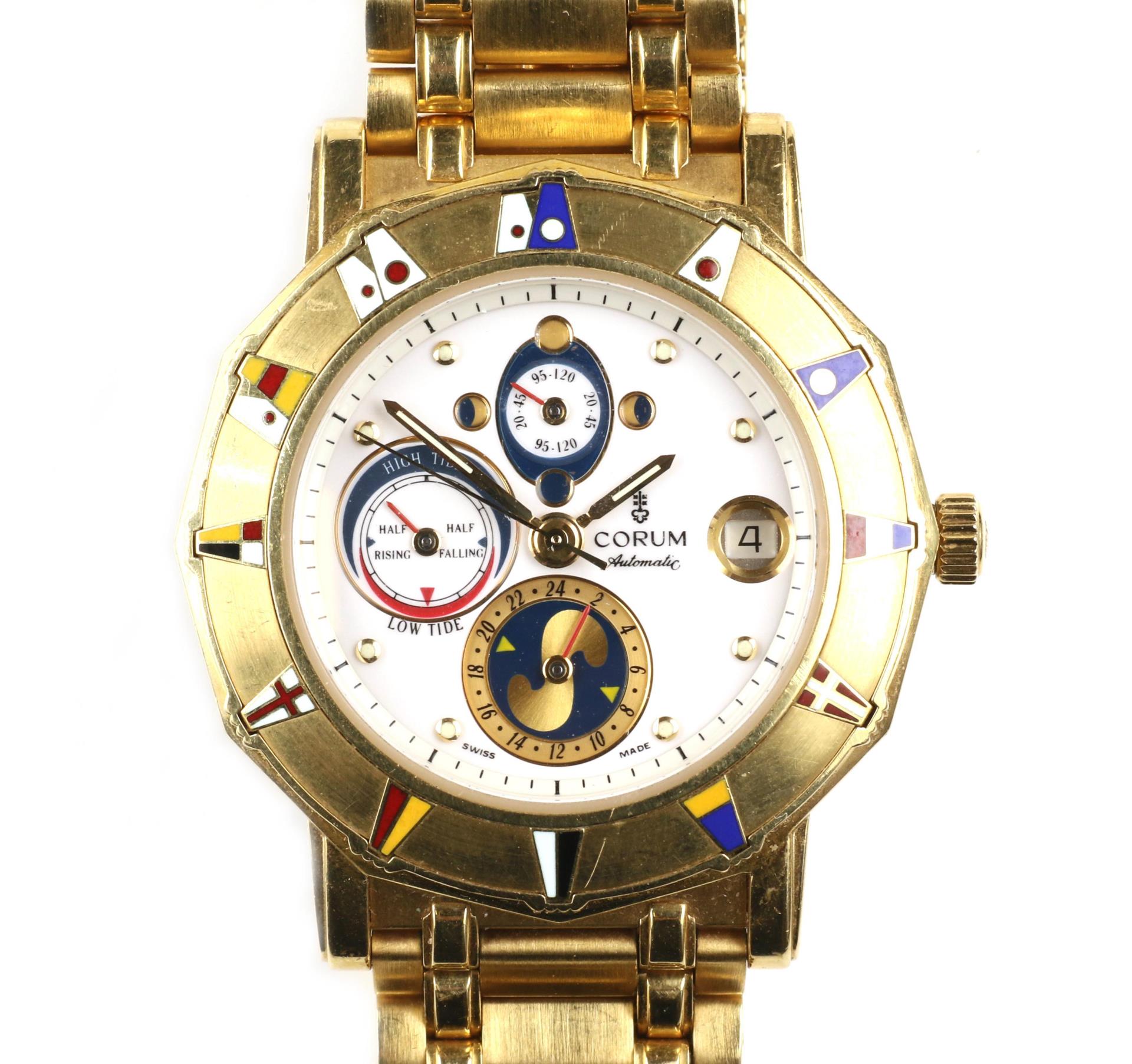 Corum Admiral's Cup Tides 277.830..56 18k yellow gold White-1