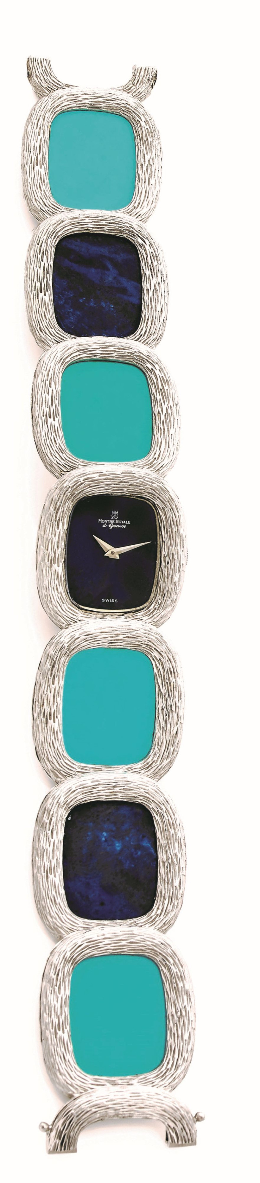 Montre Royale 27mm White gold Blue-1