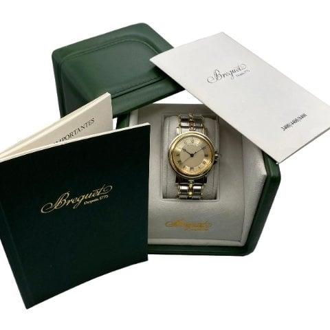 Breguet Marine 3400SA/12/X90 35mm Yellow gold and Stainless steel Champagne