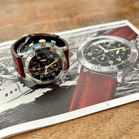 Breguet Type XX - XXI - XXII 3800 39mm Stainless steel Black