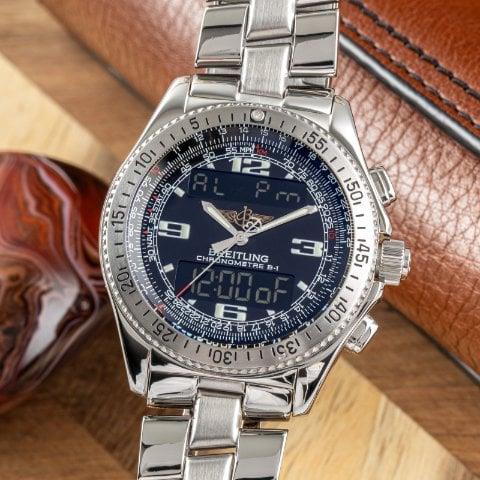 Breitling B-1 A78362 44mm Stainless steel Black