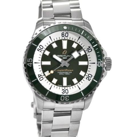 Breitling Superocean A17376A31L1A1 44mm Stainless steel Green