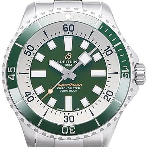 Breitling Superocean A17376A31L1A1 44mm Stainless steel Green