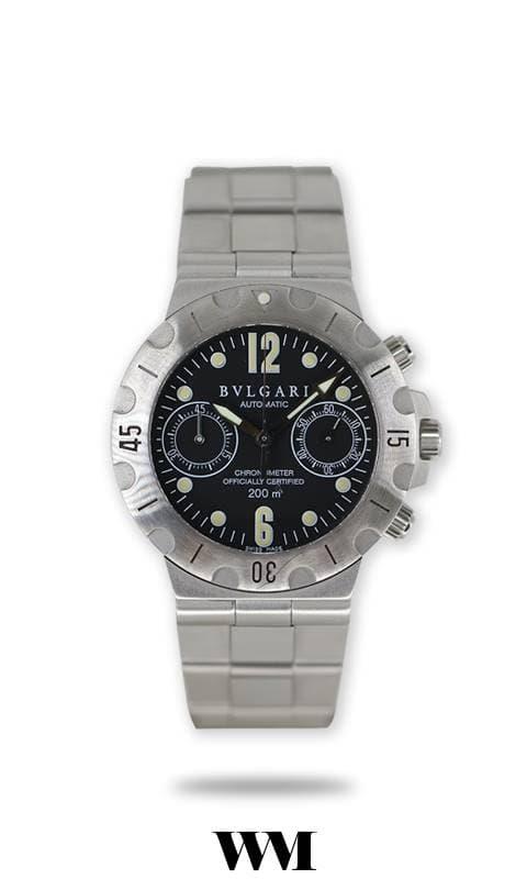 BVLGARI SC38S Stainless steel Black