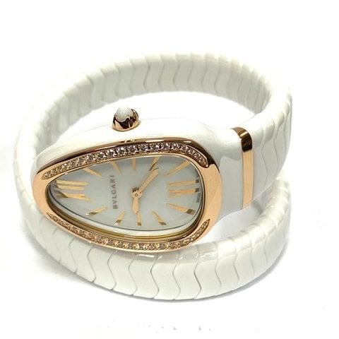 BVLGARI Serpenti 102613 SPC35WGDWCGD1.1T 35mm Ceramic White