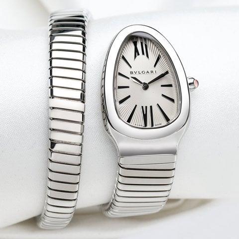 BVLGARI Serpenti SP35S 35mm Stainless steel Silver