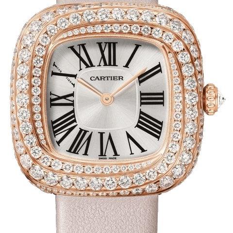 Cartier Coussin de Cartier WJCS0005 30.5mm Rose gold Silver