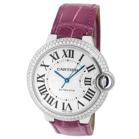 Cartier Ballon Bleu 3004 36mm White gold Silver