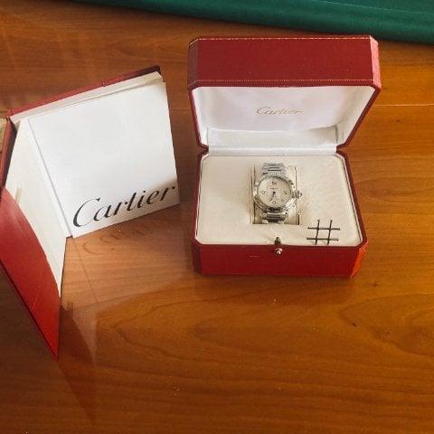 Cartier Pasha 2379 38mm Stainless steel White