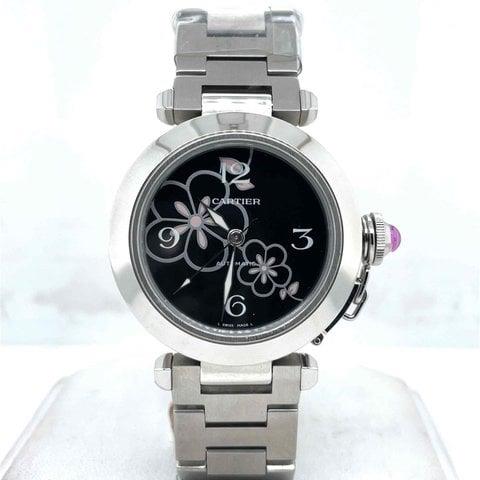 Cartier Pasha de Cartier W3109699 35mm Stainless steel Black
