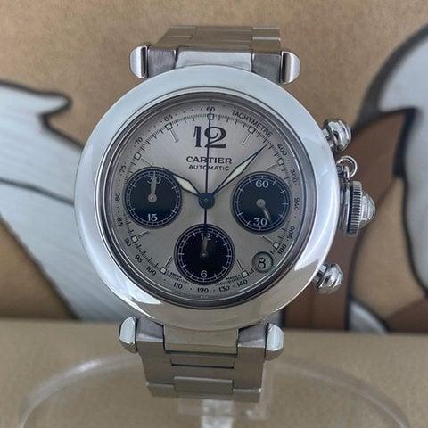 Cartier Pasha C 2412 36mm Stainless steel Silver