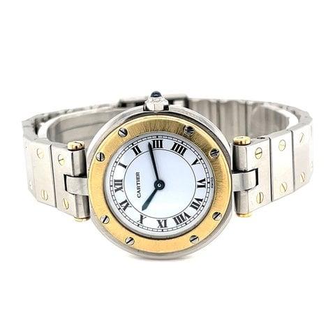 Cartier Santos de Cartier 8191 27mm Stainless steel White