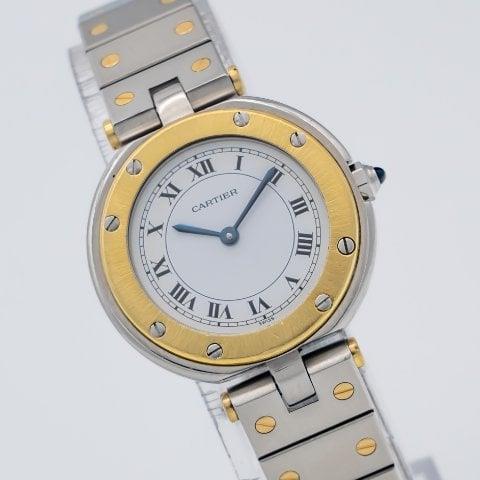 Cartier Santos de Cartier 8191 27mm Stainless steel White