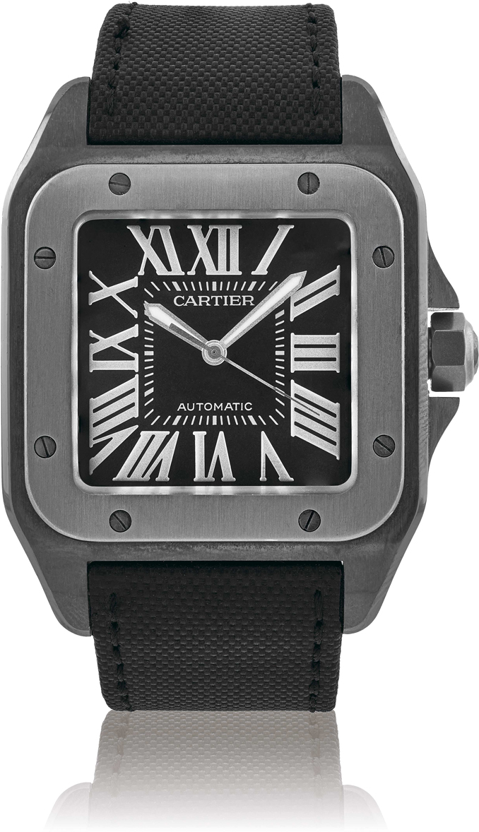 Cartier Santos de Cartier W2020010 Titanium Black-1