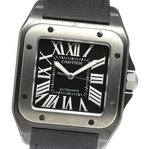 Cartier Santos de Cartier W2020010 38mm Stainless steel Black