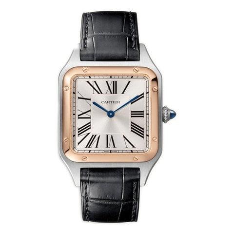 Cartier Santos Dumont W2SA0011 31mm Rose gold and Stainless steel Silver