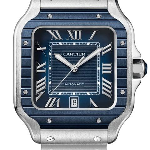 Cartier Santos de Cartier WSSA0048 39.8mm Stainless steel Blue