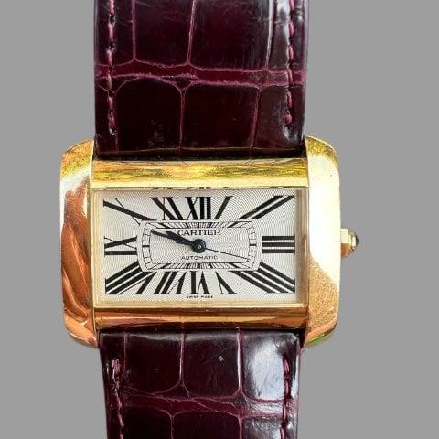 Cartier Tank 2601 38mm Yellow gold White