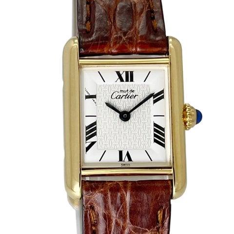 Cartier Tank W1009654 28mm Silver White