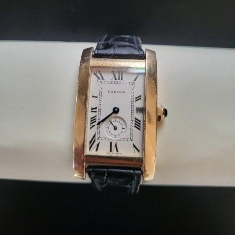 Cartier Tank 811905 23mm Yellow gold White