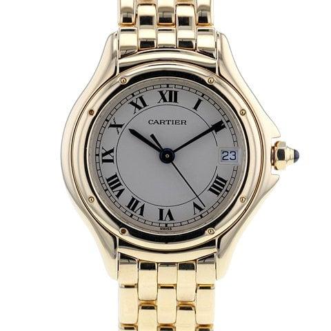 Cartier Tank Française 117000 26mm Yellow gold Champagne