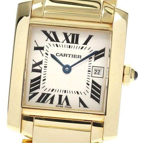 Cartier Tank Française W5001456 25mm Yellow gold White