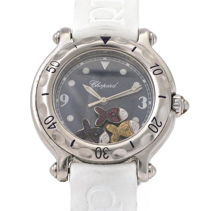 Chopard Happy Sport 8236 32.5mm Stainless steel Navy blue 1