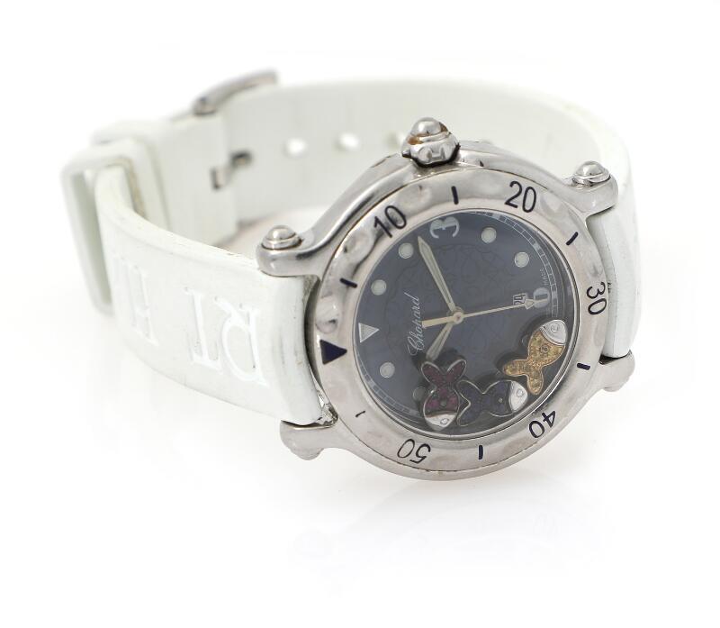 Chopard Happy Sport 8236 32.5mm Stainless steel Navy blue 2