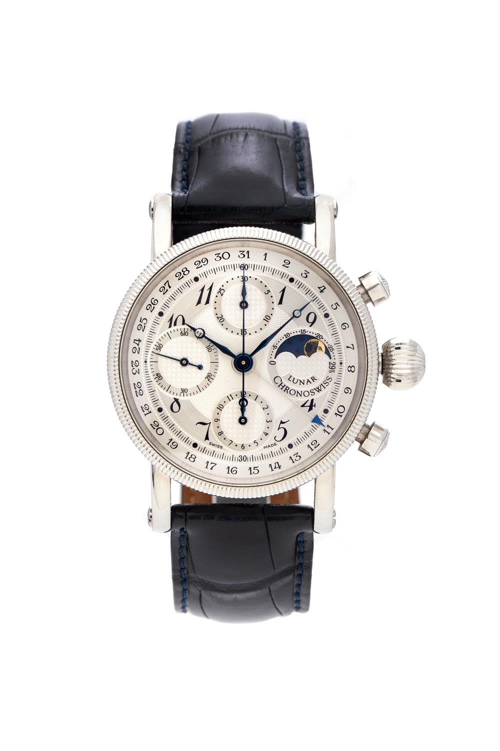 Chronoswiss Lunar CH 7523 38mm Stainless steel White