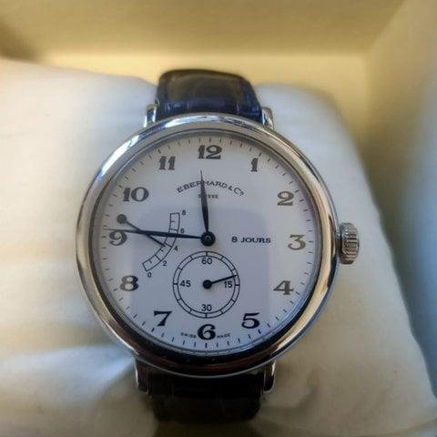 Eberhard & Co. 8 Jours 21017 40mm Stainless steel White