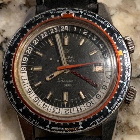 Enicar Sherpa 2342 43.5mm Stainless steel Black