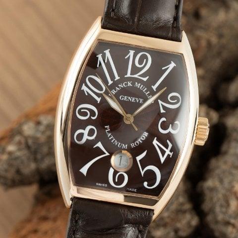 Franck Muller Cintrée Curvex 7851 SC DT 41.5mm Rose gold Brown