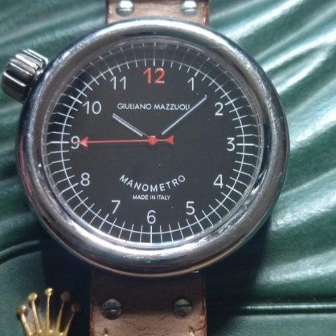 Giuliano Mazzuoli Manometro 44mm Stainless steel Black
