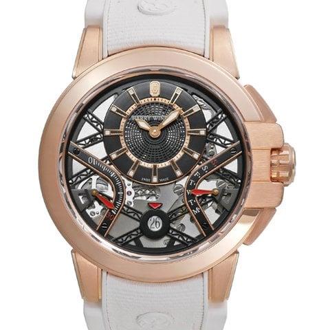 Harry Winston Ocean OCEABI42RR001 42mm Rose gold Silver