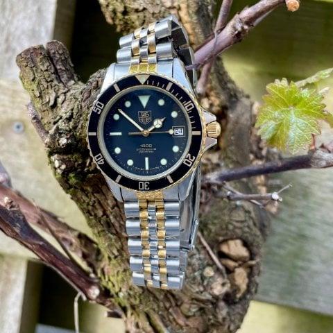 Heuer 980.020L 38mm Stainless steel Black