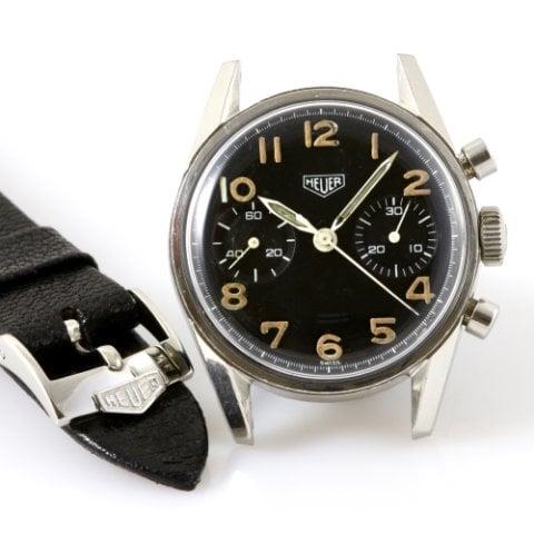Heuer 7753 31mm Stainless steel Black