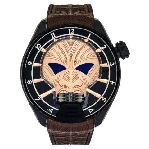 HYT Skull H01597 52mm Titanium Golden