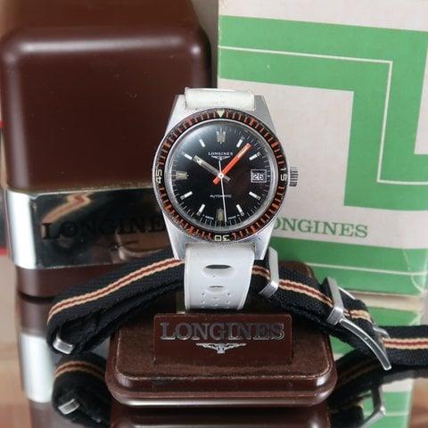 Longines Skin Diver Stainless steel Black