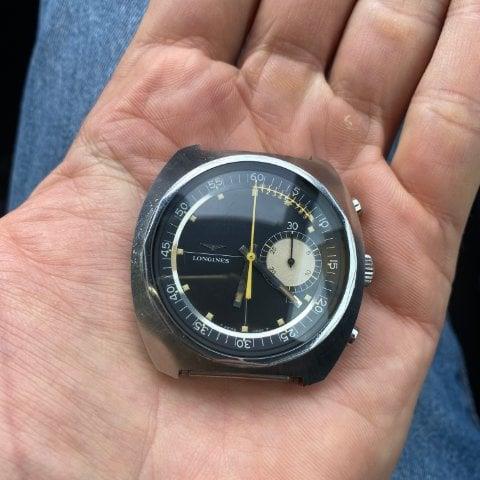 Longines 8225-1 43mm Stainless steel Black