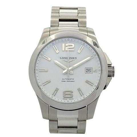 Longines Conquest L37764166 39mm Stainless steel White