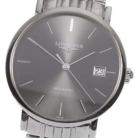 Longines Elegant L4.810.4 37mm Stainless steel Gray