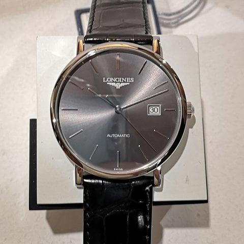Longines Elegant L4.910.4.72.2 39mm Stainless steel Gray