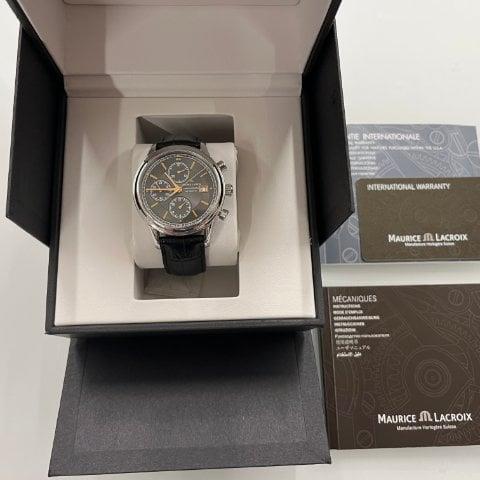 Maurice Lacroix Les Classiques Chronographe LC6058-SS001-330 41mm Stainless steel Black