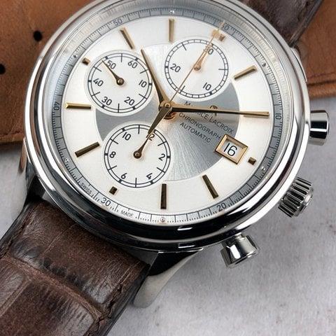 Maurice Lacroix Les Classiques Chronographe LC6158-SS001-130-1 41mm Stainless steel Silver