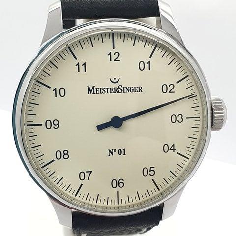 MeisterSinger N°01 BM3303 38mm Stainless steel Champagne