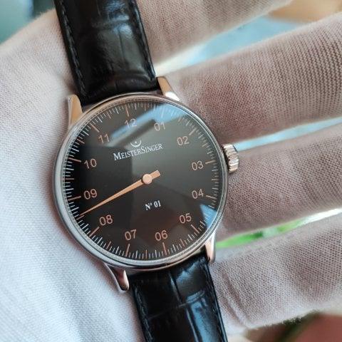 MeisterSinger N°01 AM304 43mm Stainless steel Black